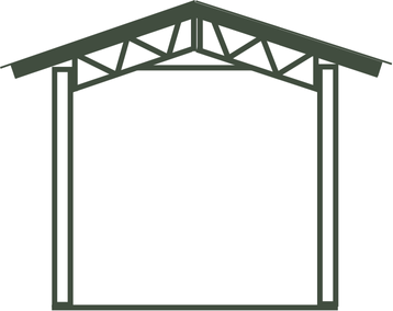 OPEN POLE BARN KIT ICON BY BACKWOODS BUILDINGS