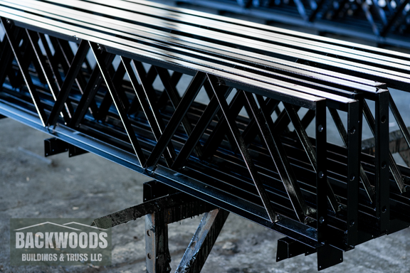 metal-truss-stacked-angle-iron-webbing.webp | Backwoods Buildings & Truss LLC Standard metal truss sizes for pole barns