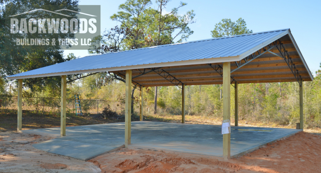 24x36 residential pole barn example