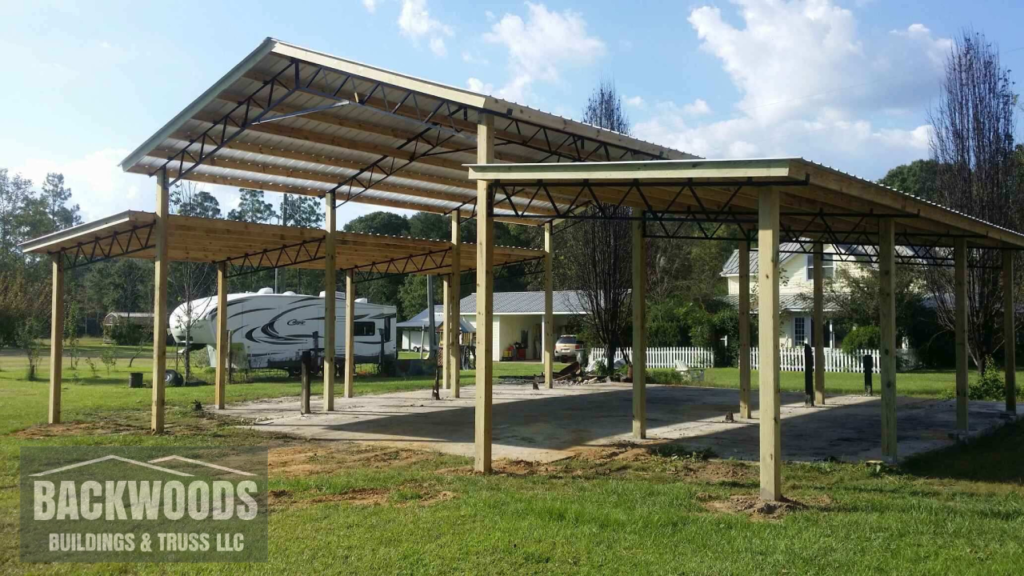 Monitor style pole barn kit by Backwoods Buildings